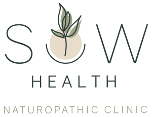 Sow Health logo with Naturopathic Clinic Below